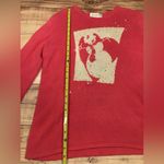 Susan Bristol  sweater woman’s pink Christmas beaded snowman size large Photo 6