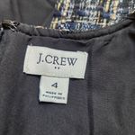 J. Crew Factory Blue And Tan Tweed Sheath Dress Size 4 Photo 7