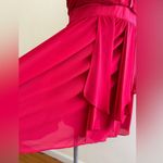 XOXO Red Heart Shape Strapless Chiffon Mini Dress SZ 11/12 Built in Bra … Photo 3