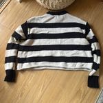 Black and White Striped Sweater Photo 2
