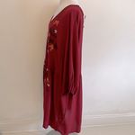 City Chic  Dress Precious Embroidered Rhubarb Photo 3