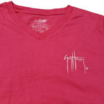 Guy Harvey Top Size Medium Graphic Tee T-Shirt V-neck Marlin Shark Fish Photo 2