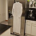 Reformation 💕💕 Talicia Sequin Mock Neck Maxi Dress ~ Silver Sparkle 6 NWT Photo 8