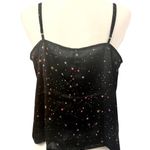 BP .x Claudia Sulewski Womens Sleeveless Satin Galaxy Star Blouse Size Large Photo 3