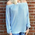 Entro Off shoulder NWT blue blouse Photo 0