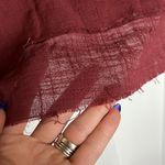 One Teaspoon NWT  Tahitian Pearl Off Shoulder Raw Hem Top - Bordeaux Photo 5