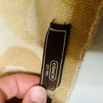 Coach Tan Ivory C Monogram 100% Merino Wool Fringe Detail Wool Winter Scarf Photo 5