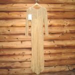 Mac Duggal  5504 Long Sleeve Embellished Evening Gown Dress FLAW Photo 11