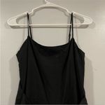 frame denim Frame Twist Front Shantung Midi Dress Noir Black XS Photo 3