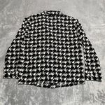 ANINE BING Aiden Shirt Womens Small Houndstooth Black White Pajama Style Photo 7