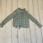 Be cool size large blue plaid long sleeve tie front button shirt Photo 8