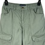 Aeropostale Small Utility Cargo Pants Hi-Rise Wide Leg Zip-Fly Olive Green Women Photo 1