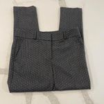 Loft  Corpcore Marisa Skinny Fit Pindot Print Dress Pants Women’s 8 Gray/White Photo 1