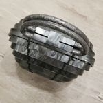 Cult Gaia 💕💕 Lillith Bag ~ Acrylic Mini Top Handle Bag Collapsible Gray Marble Photo 8