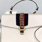Gucci NWT Stone Color Sylvie large Top Handle Bag Photo 0