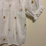 In Bloom  Cream Blouse with Gold Floral Embroidery Photo 6