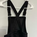 Madewell Black Skinny Denim Overalls in Lunar Wash Photo 8