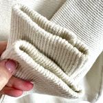 Free People Ottoman Slouchy Tunic Ecru Sweater S Oversized Ribbed Mock Neck Photo 4