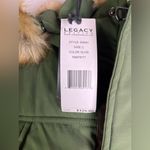 Jordan Craig Legacy Ed. Womens Olive Parka Vest Removable Hood/Faux Fur Size L Green Size L Photo 3