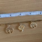 Stainless Steel Tree of Life Charm Bracelet Gold Photo 1