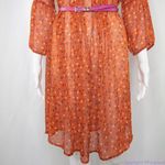 Old Navy orange floral print dress, size M. Photo 5