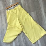 Rachel Comey Pants cotton gauze wide leg crop womens Yellow size 6 contemporary Photo 0