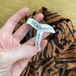 BCBGeneration  Sheer Print High Neck Top in Tan & Black Photo 3