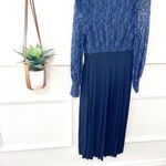 Little Mistress NWT Lace Detail Midaxi Dress in Navy Size US 6 Photo 8