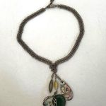 Kenneth Cole green abalone charm necklace Photo 3