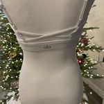 Alo Yoga ALSO SPORTS BRA CRISS CROSS FRONT AND BACK IN WHITE SIZE MED - EUC (394) Photo 3