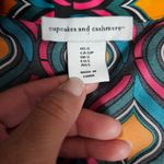 Anthropologie Cupcakes & Cashmere Multicolored Satin Geo Wrap Blouse Size Small Photo 4