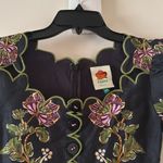 Farm Rio  Black Ravenala Short Sleeve Maxi Dress, Size XX-Small, $320 Photo 7