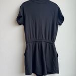 Athleta  Women's Black Short Sleeve Balance Romper Jumpsuit Petite Size XS Photo 5