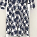 ANGL ANGEL Plaid Midi Dress Shirtwaist 3/4 Sleeve Belted‎ Small Photo 3