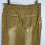 Urban Outfitters Parker Long Stretch Corduroy Fishtail Midi Skirt Brown womens S Photo 9