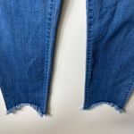 LOGO By Lori Goldstein Logo Lori Goldstein straight‎ blue jeans raw hem women’s size 10 Photo 3