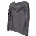 Elie Tahari  gray sweater size large Photo 1