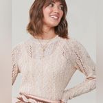 Spartina 449  Shelby Neutral Blush Lightweight Pullover Sweater Size Small Photo 0