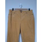 Talbots Heritage Corduroy Pants Women's Size 14 Golden Yellow Straight Leg Photo 1