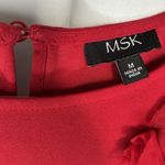 MSK Women's Size Medium Red Bell Sleeve Dress Flowy Party Holiday Evening Photo 3