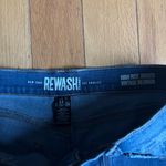 REWASH  High Rise Distressed Medium Wash Cargo Joggers Photo 6