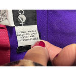 Sag Harbor VTG  Women Purple Wool Blazer Jacket Single Button Lined Size 16 Photo 7