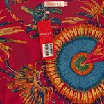 Allegra K Women 3/4 Sleeves  High‎ Low Hem Loose Tunic Top - Pink Size XL Photo 4