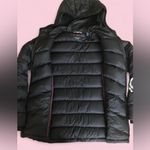 Tommy Hilfiger  Black Puffer Jacket Womens S Quilted Hooded Packable Winter. Photo 5