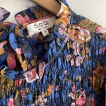 SEA NEW YORK Sea Ines Floral Smocked Midi Dress Navy Photo 6