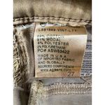 AG Adriano Goldschmied AG Jeans The Legging Ankle Super Skinny Size 27 Brown Coated Denim Leather Look Photo 5