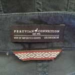 Peruvian Connection Zoe Velveteen Jeans Forest Green Slim Fit Size 2 Photo 6