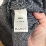 Lilla P Charcoal and Navy Linen Blend Dress with Tie Accents Size Medium Gray Photo 4