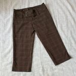 Copper Key  Y2k Brown Plaid Capris Photo 0