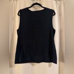 Karen Scott  Women's Black Tank Top with Bow Detail Photo 1